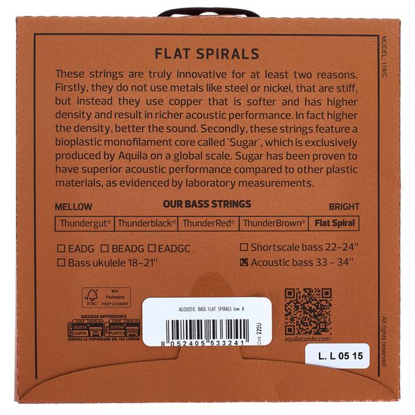 Aquila 225U Acoustic Bass Single B