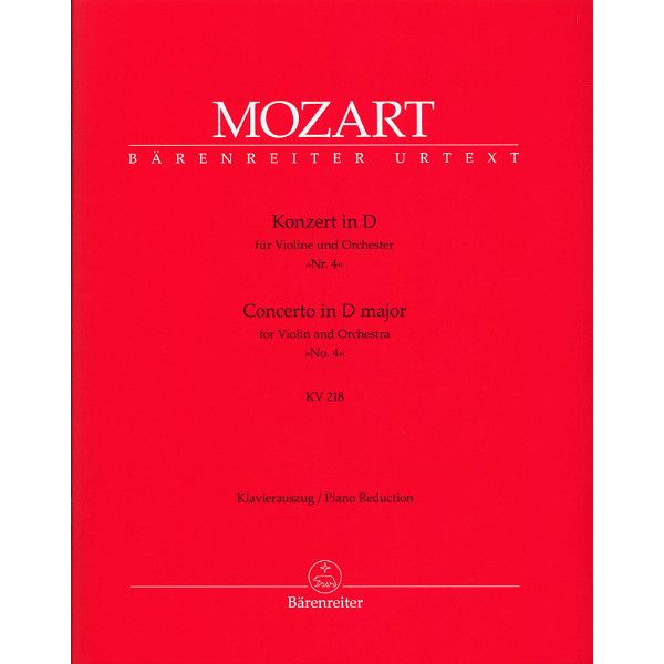 Bärenreiter Mozart Violinkonzert D-Dur