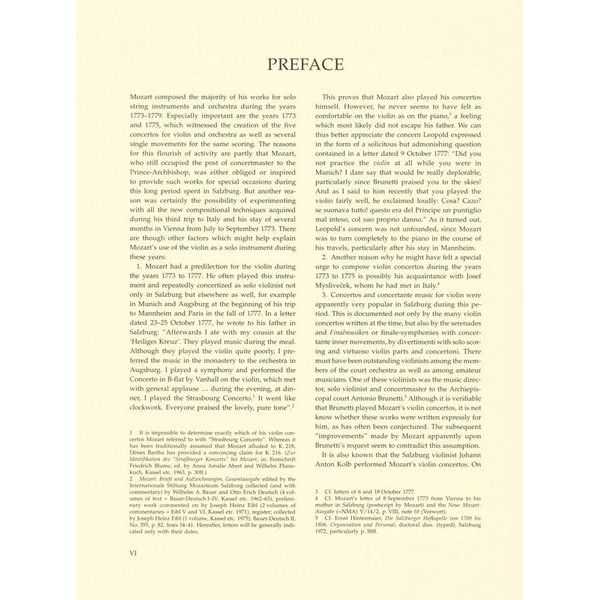 Bärenreiter Mozart Violinkonzert D-Dur