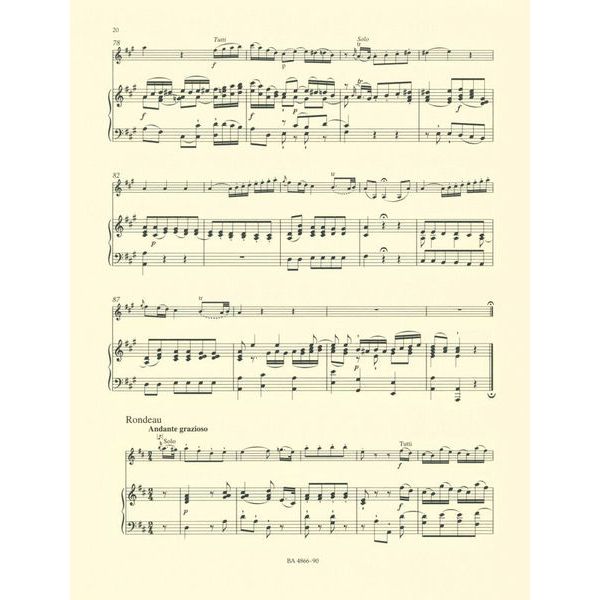 Bärenreiter Mozart Violinkonzert D-Dur