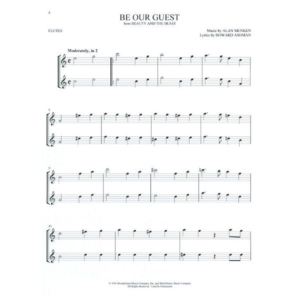 Hal Leonard Disney Favorites Two Flute