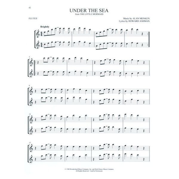 Hal Leonard Disney Favorites Two Flute
