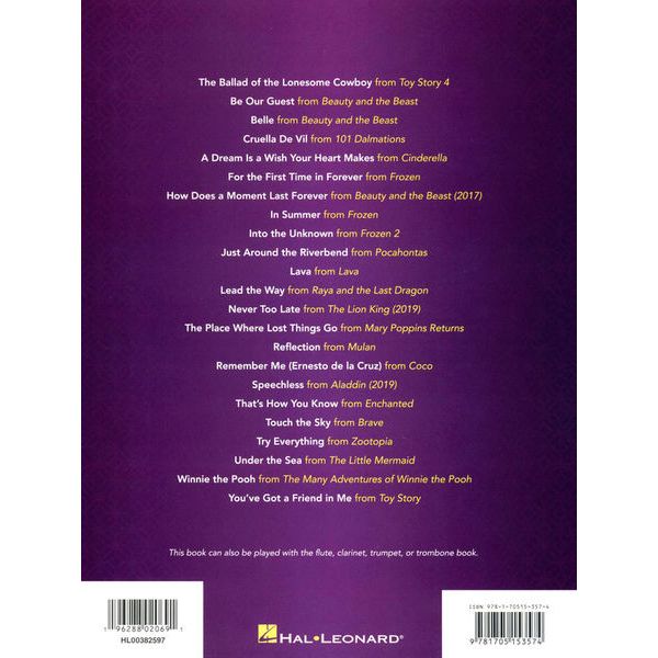 Hal Leonard Disney Favorites Two Alto Sax