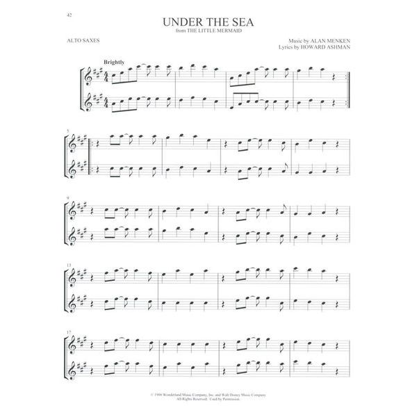 Hal Leonard Disney Favorites Two Alto Sax