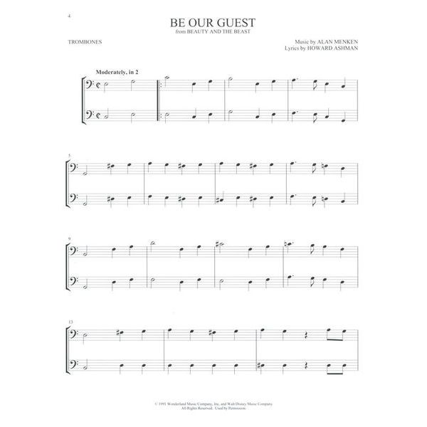 Hal Leonard Disney Favorites Two Trombone