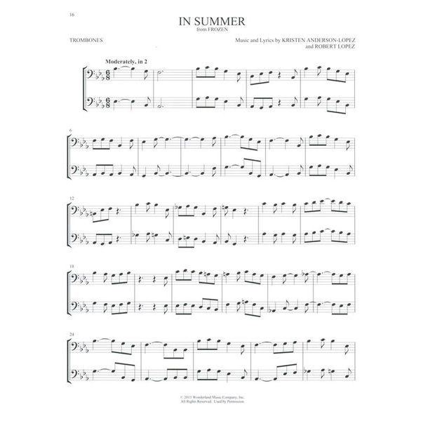 Hal Leonard Disney Favorites Two Trombone
