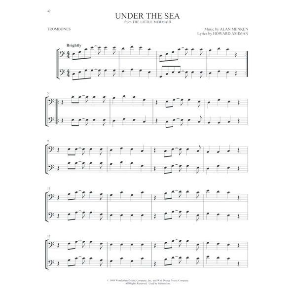 Hal Leonard Disney Favorites Two Trombone