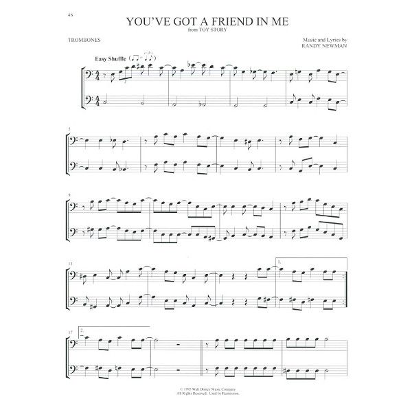 Hal Leonard Disney Favorites Two Trombone