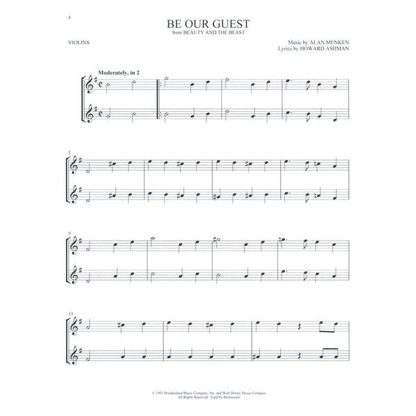 Hal Leonard Disney Favorites Two Violin