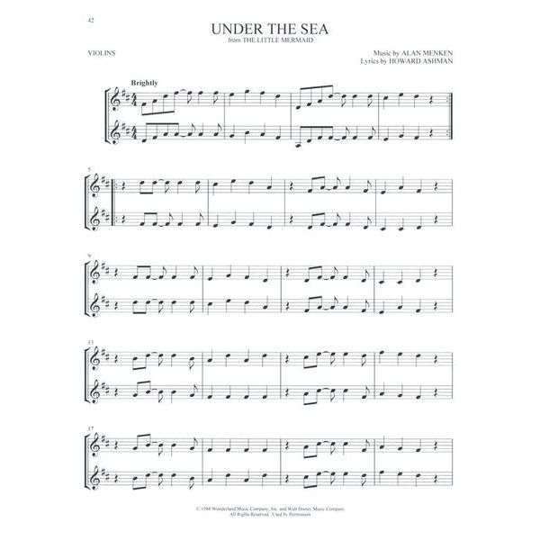 Hal Leonard Disney Favorites Two Violin