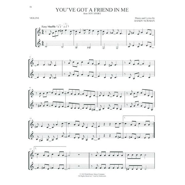 Hal Leonard Disney Favorites Two Violin