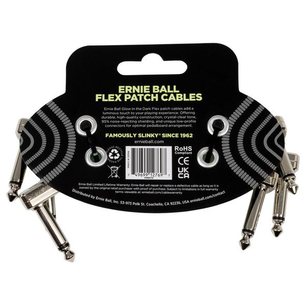Ernie Ball Flex Patch Cable 3" GID Set