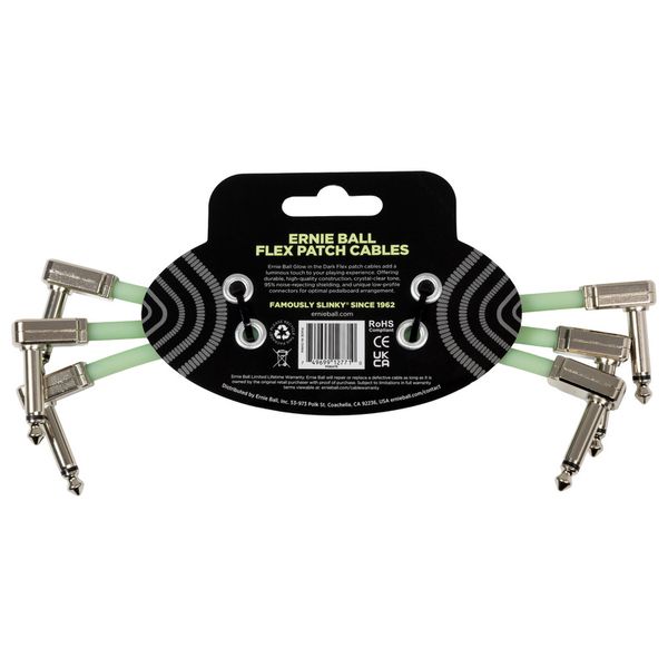 Ernie Ball Flex Patch Cable 6" GID Set