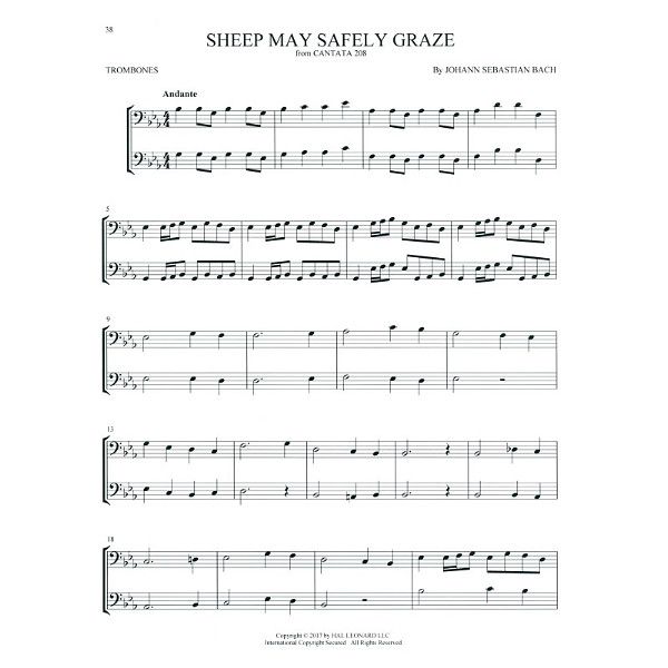 Hal Leonard Classical Themes Two Trombones
