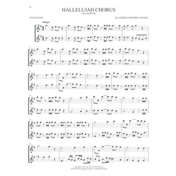 Hal Leonard Classical Themes Two Alto Sax