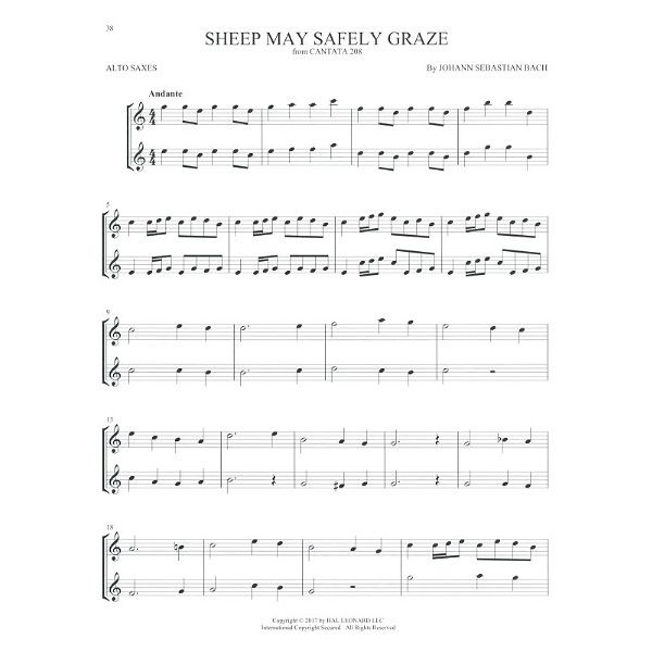 Hal Leonard Classical Themes Two Alto Sax