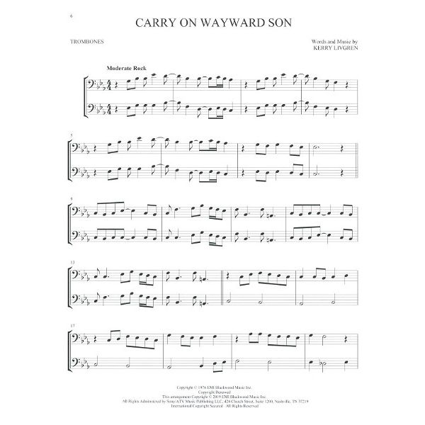 Hal Leonard Classic Rock Two Trombones