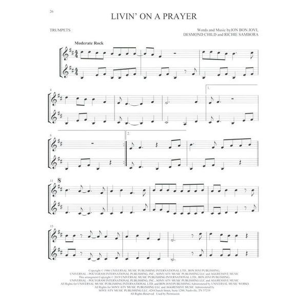 Hal Leonard Classic Rock Two Trumpets