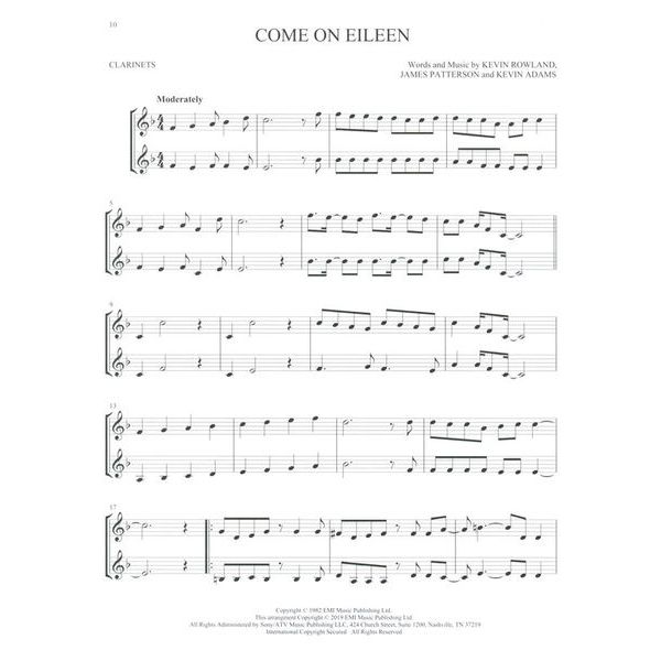 Hal Leonard Classic Rock Two Clarinets