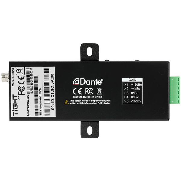 Tight AV Dante 2-channel Output Phoenix
