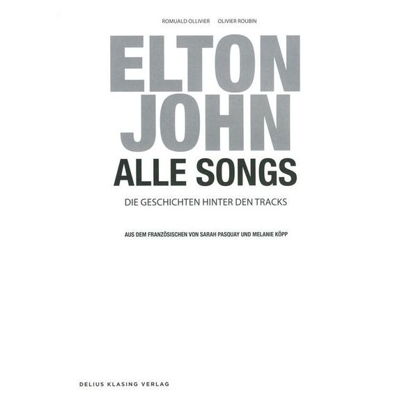 Delius Klasing Verlag Elton John Alle Songs