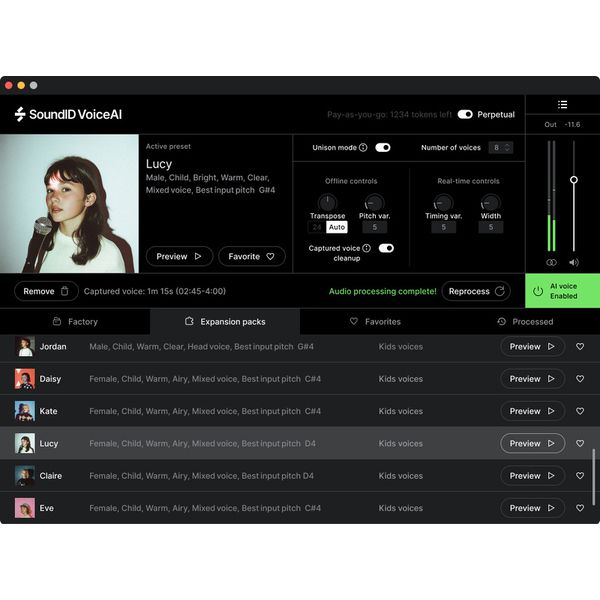 Sonarworks SoundID VoiceAI Kids Expansion