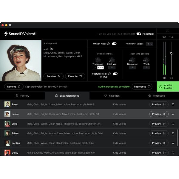 Sonarworks SoundID VoiceAI Kids Expansion