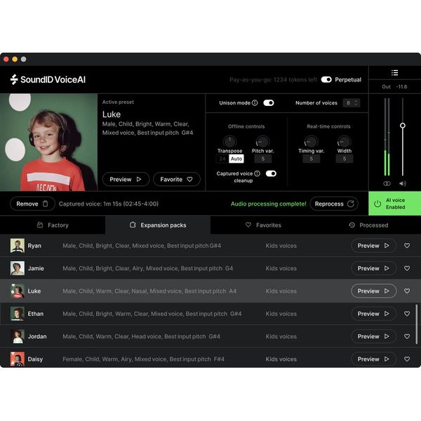Sonarworks SoundID VoiceAI Kids Expansion