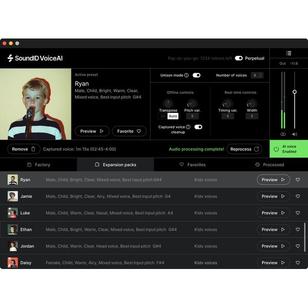 Sonarworks SoundID VoiceAI Kids Expansion