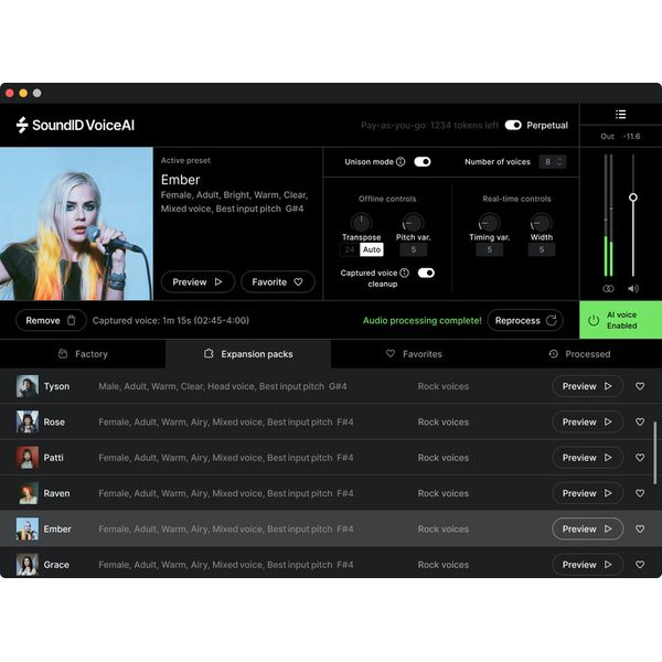 Sonarworks SoundID VoiceAI Rock Expansion