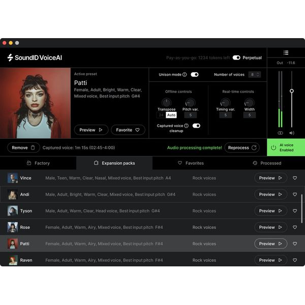 Sonarworks SoundID VoiceAI Rock Expansion