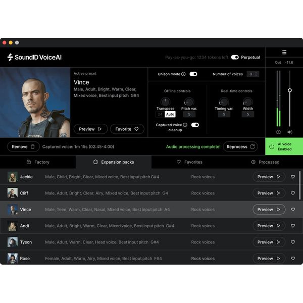 Sonarworks SoundID VoiceAI Rock Expansion