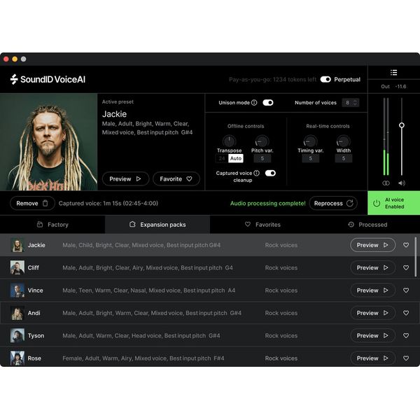 Sonarworks SoundID VoiceAI Rock Expansion