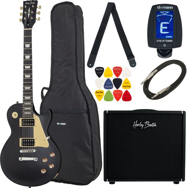 Harley Benton SC-400 SBK DNAFX Amp20 Set