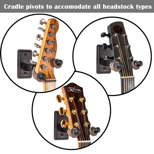 String Swing CC11W CL Guitar Wall Hanger BK