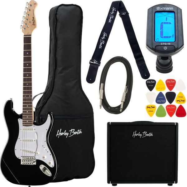 Harley Benton ST-20 BK Std.DNAFX AmP20 Set