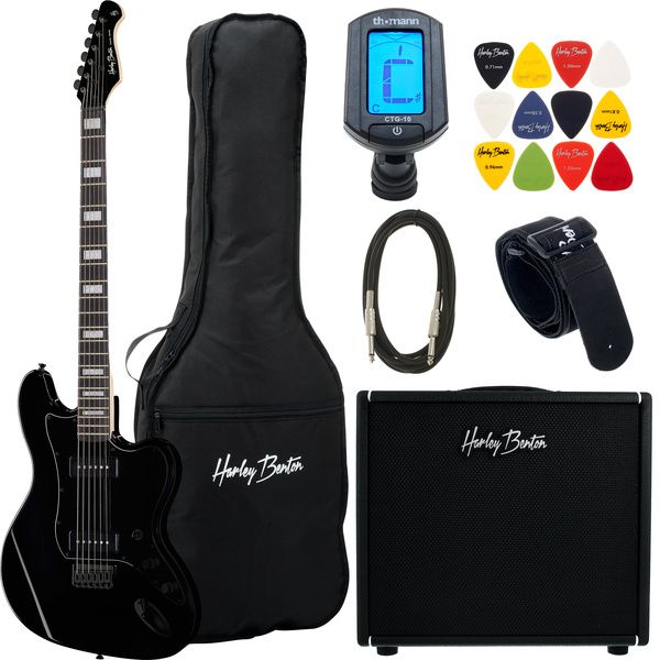 Harley Benton JA-Bariton BK DNAFX AmP20 Set