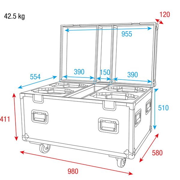 Showtec Case Xpression Serie 4in1