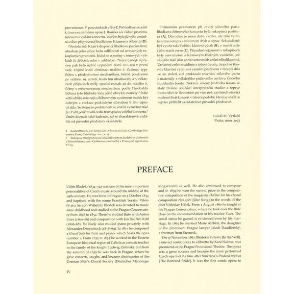 Bärenreiter Blodek Konzert für Flöte D-Dur