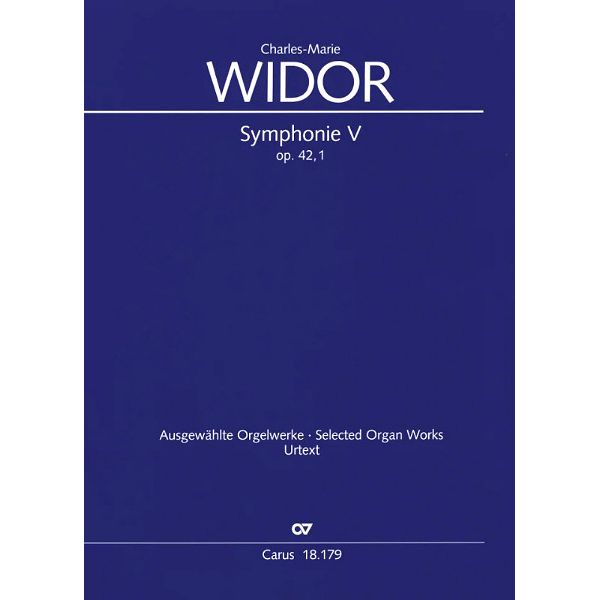 Carus Verlag Widor Sinfonie V
