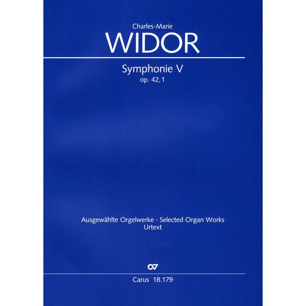 Carus Verlag Widor Sinfonie V