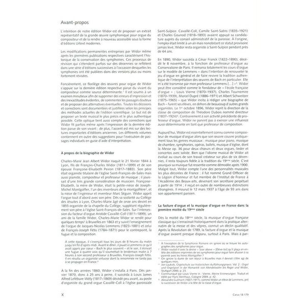 Carus Verlag Widor Sinfonie V