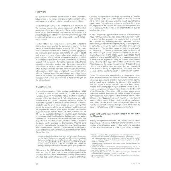 Carus Verlag Widor Sinfonie VI