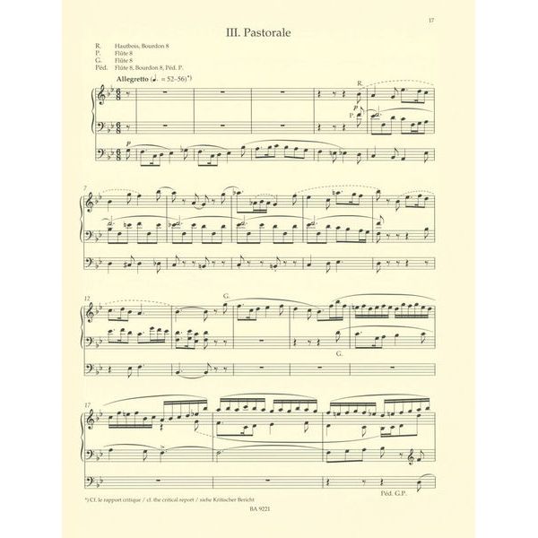 Bärenreiter Vierne Sinfonie Nr. 1