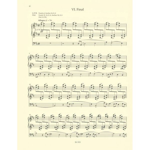 Bärenreiter Vierne Sinfonie Nr. 1