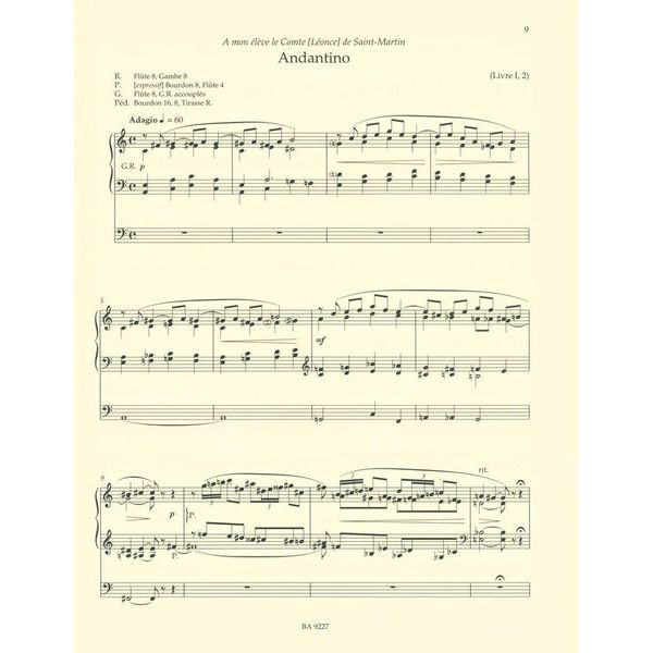 Bärenreiter Vierne Pièces de Fantaisie