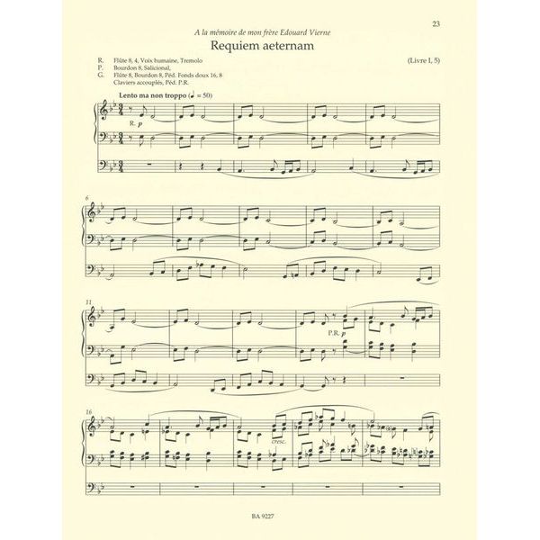 Bärenreiter Vierne Pièces de Fantaisie