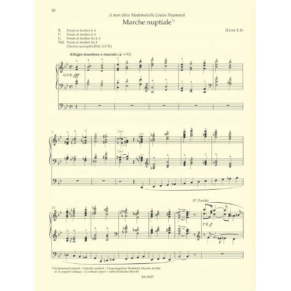 Bärenreiter Vierne Pièces de Fantaisie