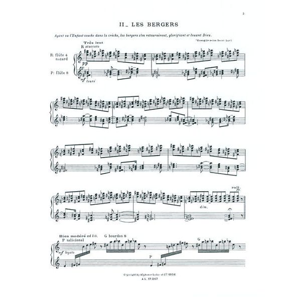 Alphonse Leduc Messiaen La Nativité 1