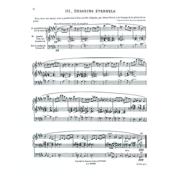 Alphonse Leduc Messiaen La Nativité 1